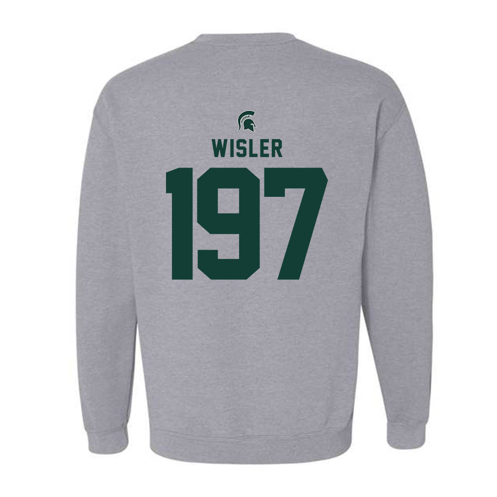 Michigan State - NCAA Wrestling : Kael Wisler - Generic Shersey Crewneck Sweatshirt-1