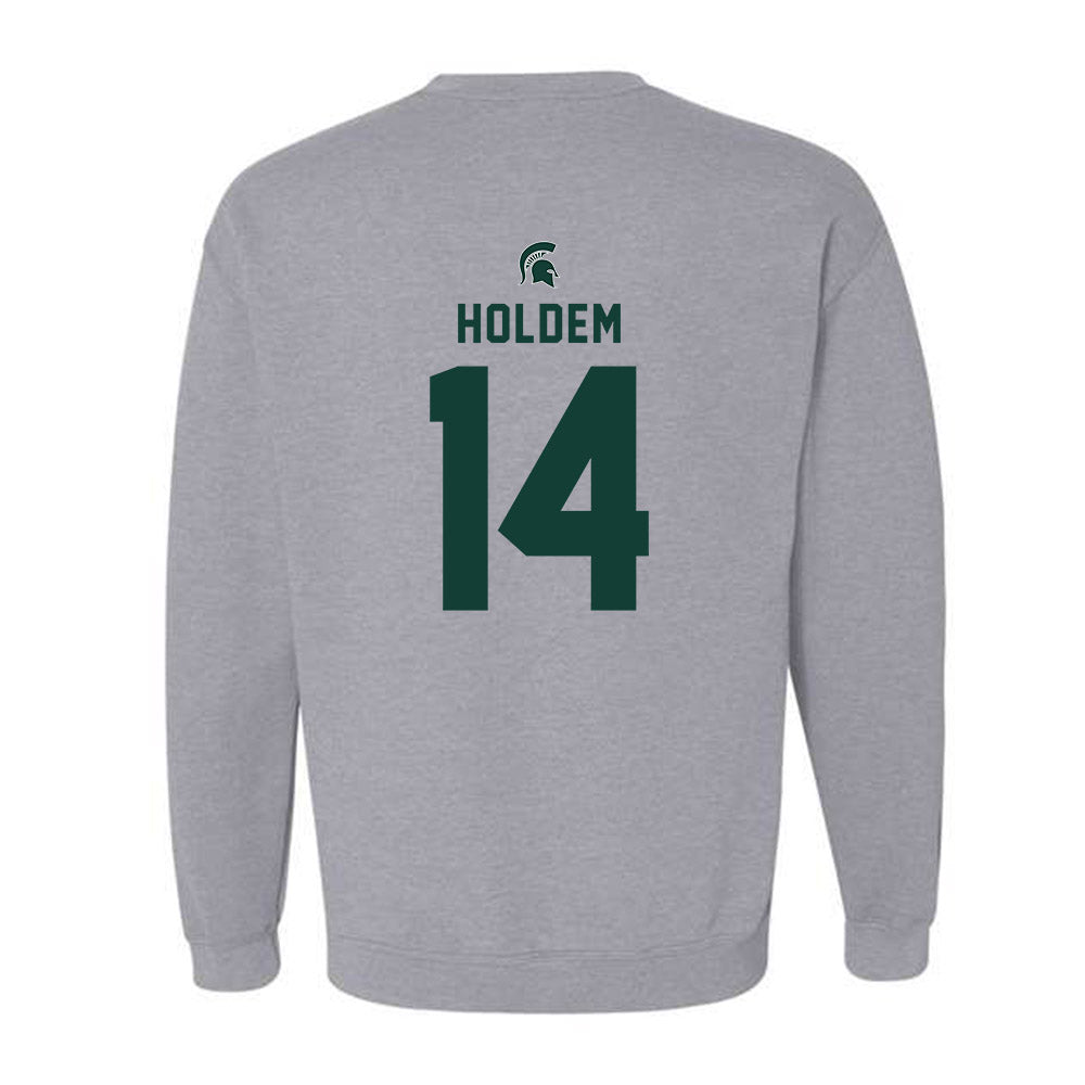 Michigan State - NCAA Women's Volleyball : Taylah Holdem - Generic Shersey Crewneck Sweatshirt-1