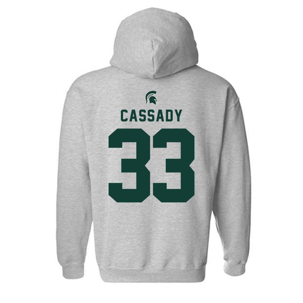 Michigan State - NCAA Softball : Carsyn Cassady - Generic Shersey Hooded Sweatshirt-1