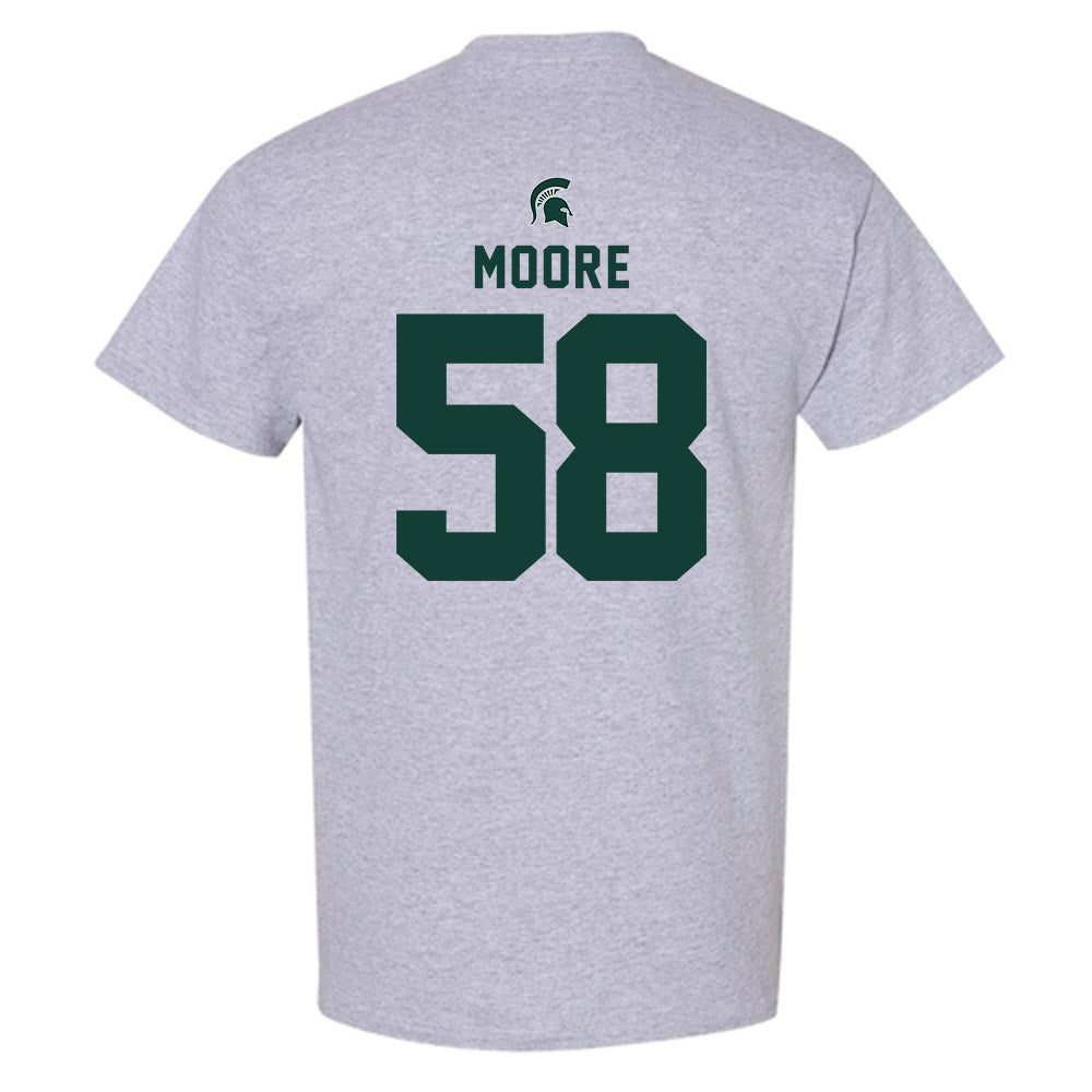 Michigan State - NCAA Football : Conner Moore - Generic Shersey T-Shirt-1
