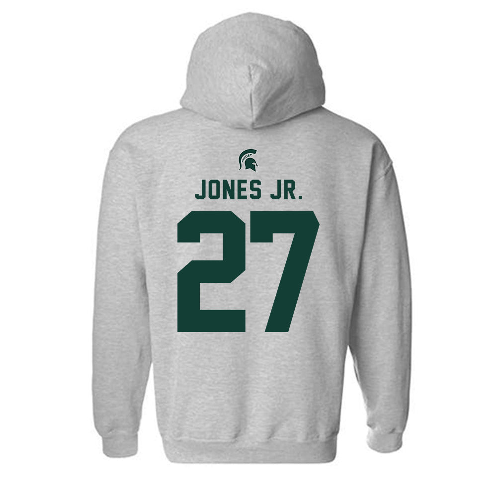 Michigan State - NCAA Football : Darrin Jones Jr. - Generic Shersey Hooded Sweatshirt-1