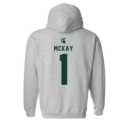 Michigan State - NCAA Baseball : Ryan McKay - Generic Shersey Hooded Sweatshirt-1