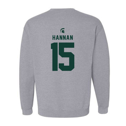 Michigan State - NCAA Football : Leo Hannan - Generic Shersey Crewneck Sweatshirt-1