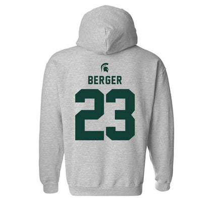Michigan State - NCAA Women's Volleyball : Cameron Berger - Generic Shersey Hooded Sweatshirt-1