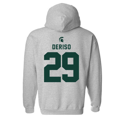 Michigan State - NCAA Football : KJ Deriso - Generic Shersey Hooded Sweatshirt-1