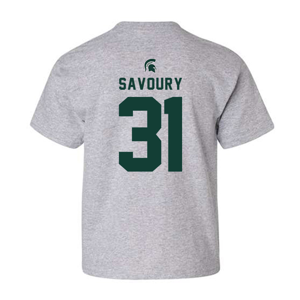 Michigan State - NCAA Football : Jayden Savoury - Generic Shersey Youth T-Shirt-1