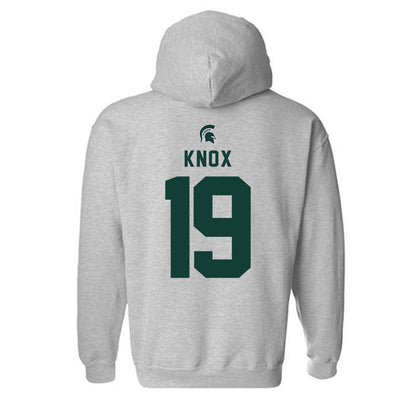 Michigan State - NCAA Men's Soccer : JEB Knox - Generic Shersey Hooded Sweatshirt-1