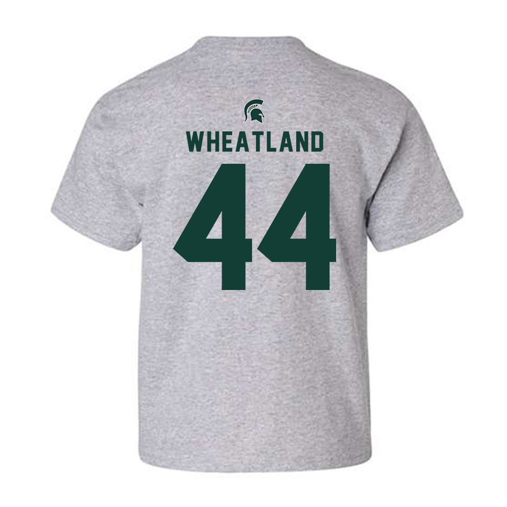 Michigan State - NCAA Football : Caleb Wheatland - Generic Shersey Youth T-Shirt-1