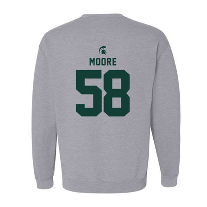 Michigan State - NCAA Football : Conner Moore - Generic Shersey Crewneck Sweatshirt-1