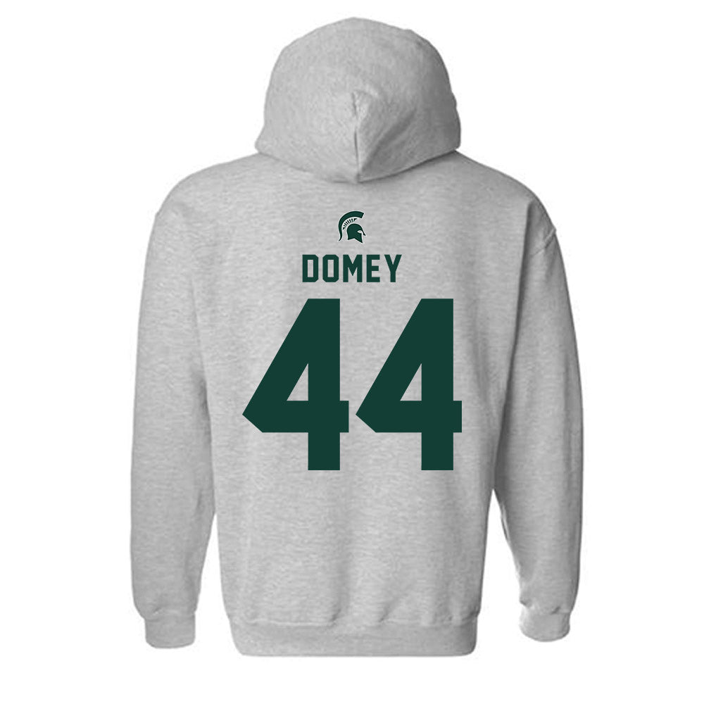 Michigan State - NCAA Baseball : Isaiah Domey - Generic Shersey Hooded Sweatshirt-1