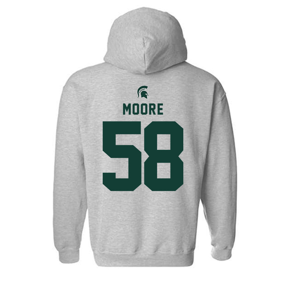 Michigan State - NCAA Football : Conner Moore - Generic Shersey Hooded Sweatshirt-1
