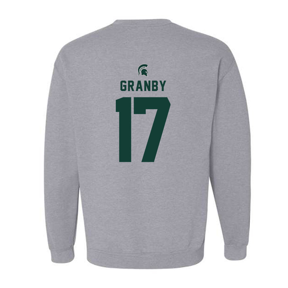 Michigan State - NCAA Football : Jonathan Granby - Generic Shersey Crewneck Sweatshirt-1