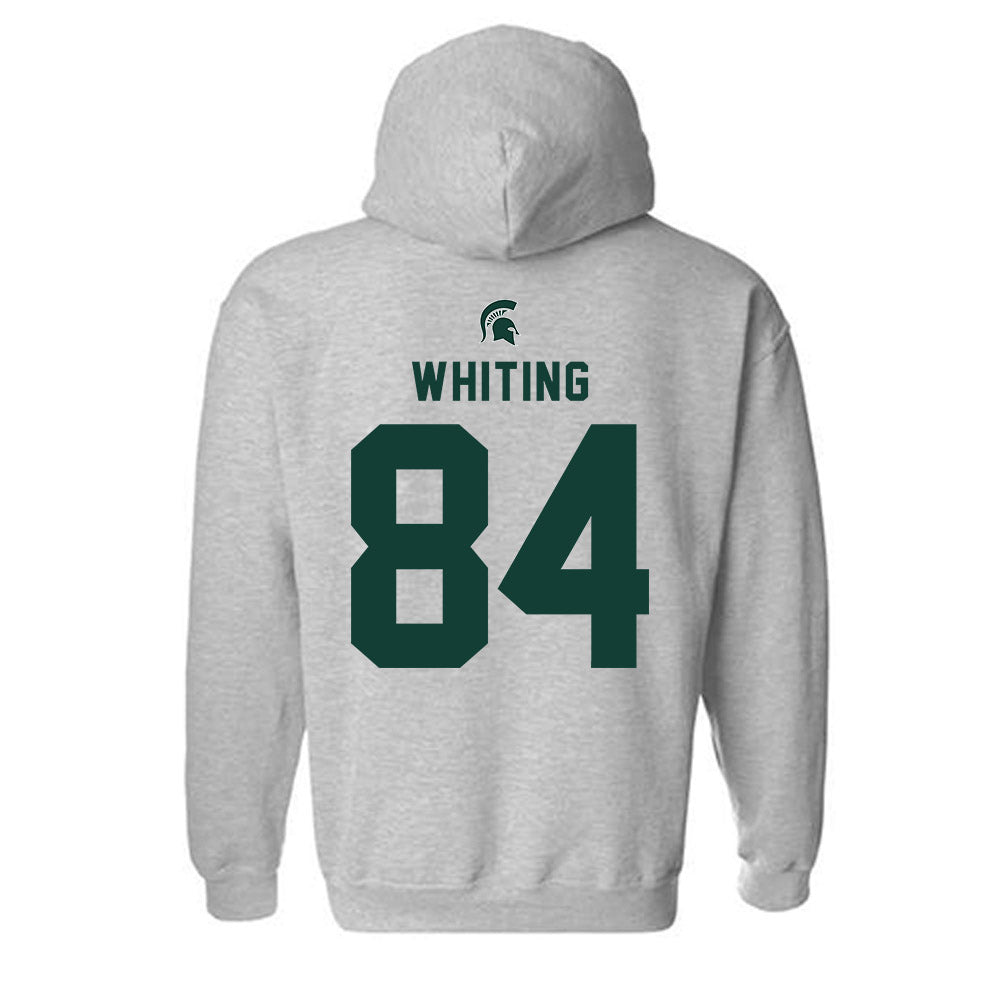 Michigan State - NCAA Football : Eddie Whiting - Generic Shersey Hooded Sweatshirt-1