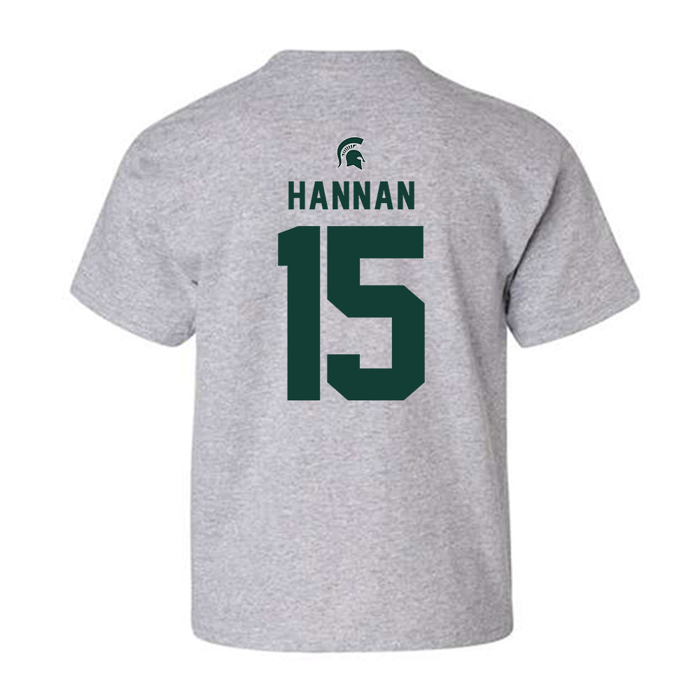 Michigan State - NCAA Football : Leo Hannan - Generic Shersey Youth T-Shirt-1
