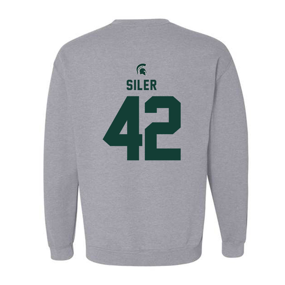 Michigan State - NCAA Baseball : Andrew Siler - Generic Shersey Crewneck Sweatshirt-1