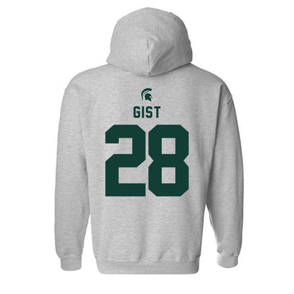 Michigan State - NCAA Football : Zion Gist - Generic Shersey Hooded Sweatshirt-1