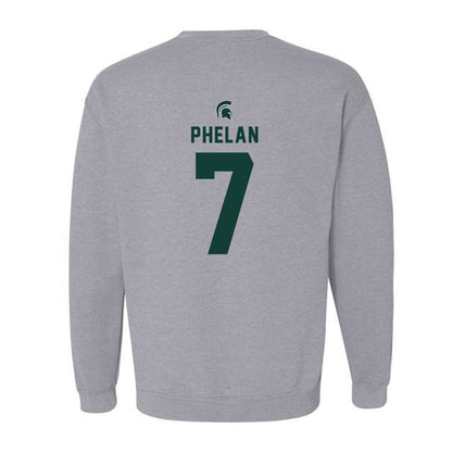 Michigan State - NCAA Men's Soccer : Aidan Phelan - Generic Shersey Crewneck Sweatshirt-1