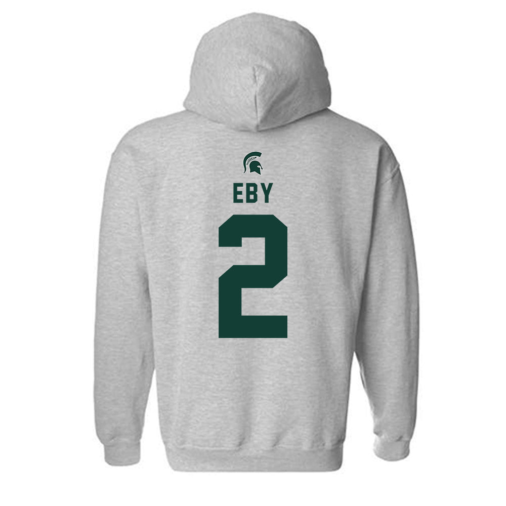 Michigan State - NCAA Men's Soccer : William Eby - Generic Shersey Hooded Sweatshirt-1