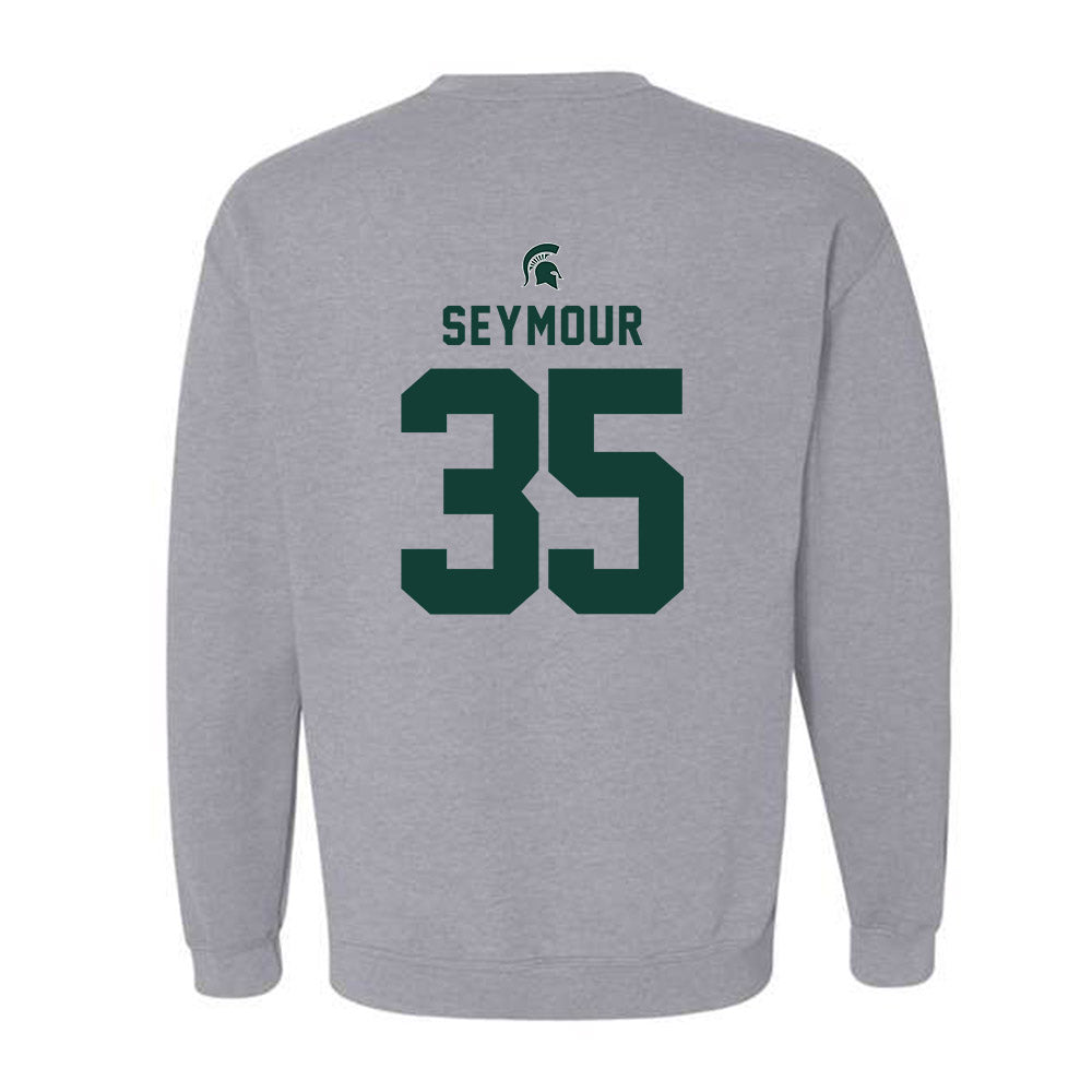 Michigan State - NCAA Baseball : Randy Seymour - Generic Shersey Crewneck Sweatshirt-1