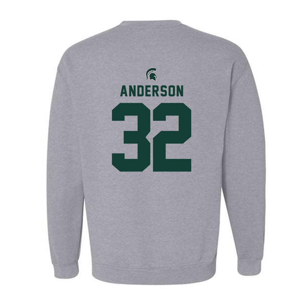 Michigan State - NCAA Men's Soccer : David Anderson - Generic Shersey Crewneck Sweatshirt-1