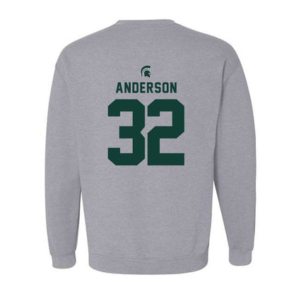 Michigan State - NCAA Men's Soccer : David Anderson - Generic Shersey Crewneck Sweatshirt-1