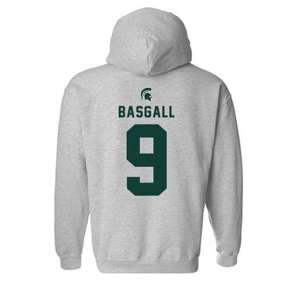 Michigan State - NCAA Men's Ice Hockey : Matthew Basgall - Generic Shersey Hooded Sweatshirt