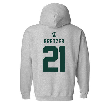 Michigan State - NCAA Women's Soccer : Eden Bretzer - Generic Shersey Hooded Sweatshirt-1
