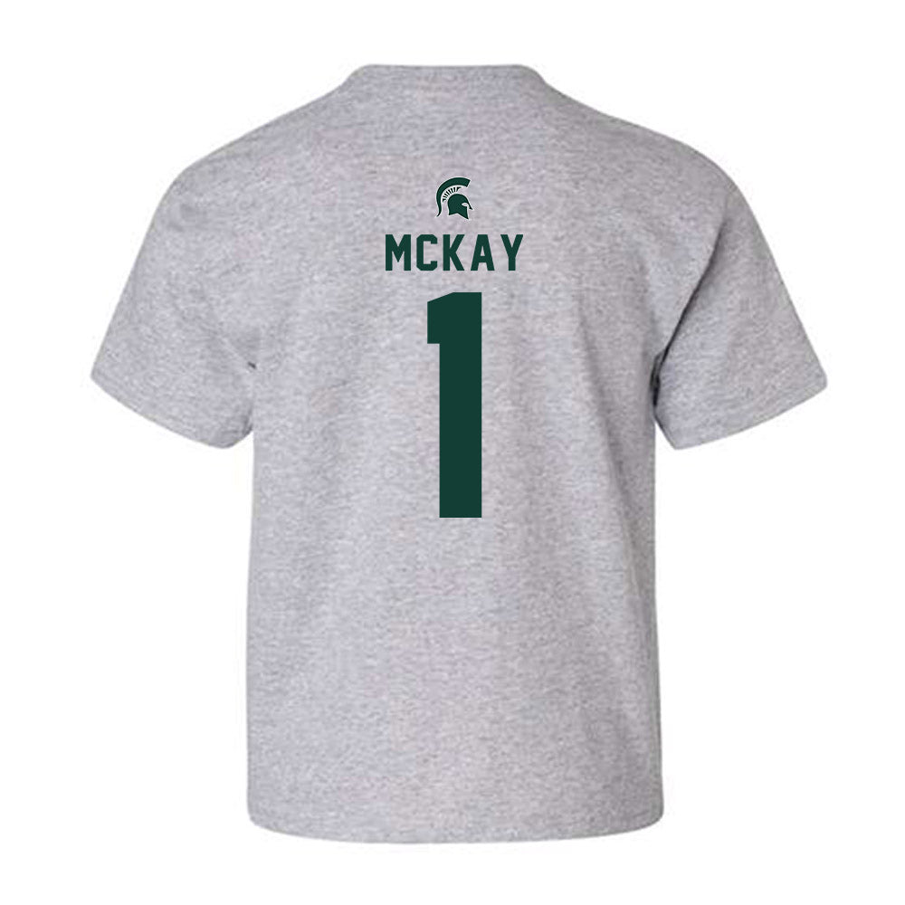 Michigan State - NCAA Baseball : Ryan McKay - Generic Shersey Youth T-Shirt-1