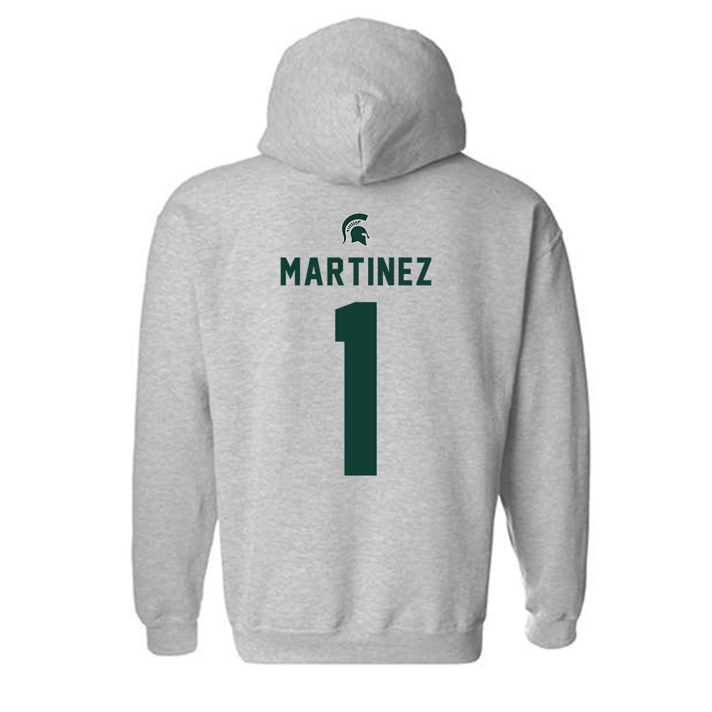 Michigan State - NCAA Football : Nikai Martinez - Generic Shersey Hooded Sweatshirt-1