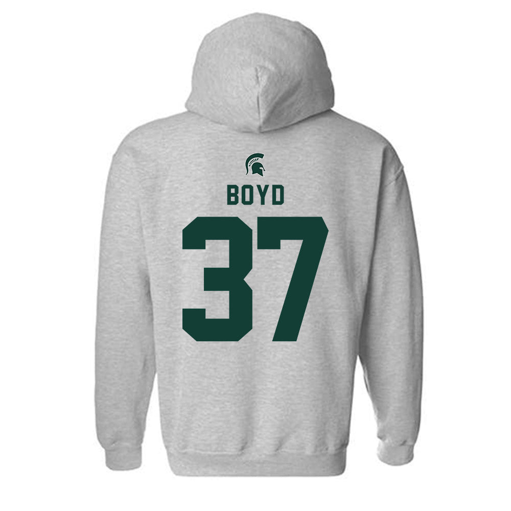 Michigan State - NCAA Football : Liam Boyd - Generic Shersey Hooded Sweatshirt-1