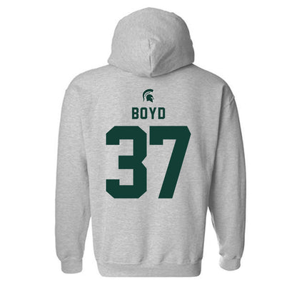 Michigan State - NCAA Football : Liam Boyd - Generic Shersey Hooded Sweatshirt-1