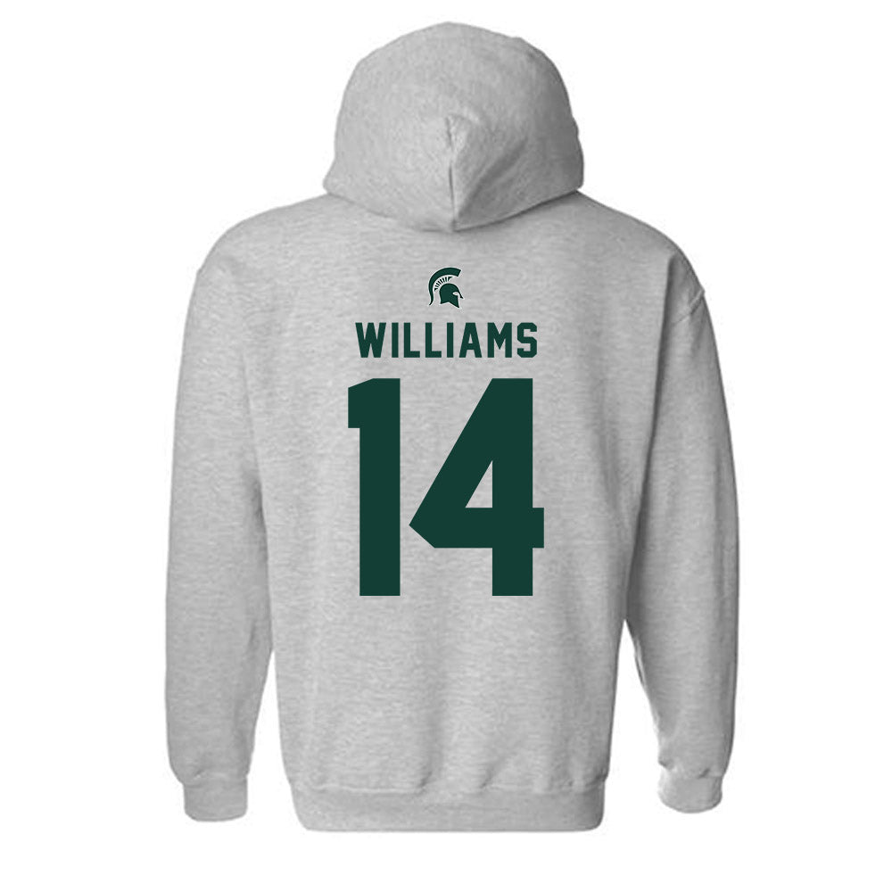 Michigan State - NCAA Football : Bryson Williams - Generic Shersey Hooded Sweatshirt-1