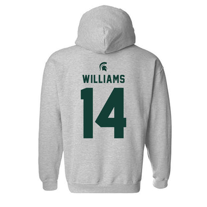 Michigan State - NCAA Football : Bryson Williams - Generic Shersey Hooded Sweatshirt-1
