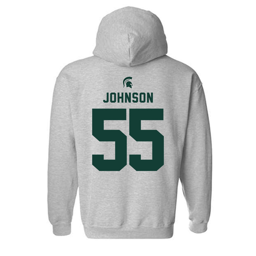 Michigan State - NCAA Football : Rakeem Johnson - Generic Shersey Hooded Sweatshirt-1