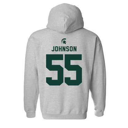 Michigan State - NCAA Football : Rakeem Johnson - Generic Shersey Hooded Sweatshirt-1