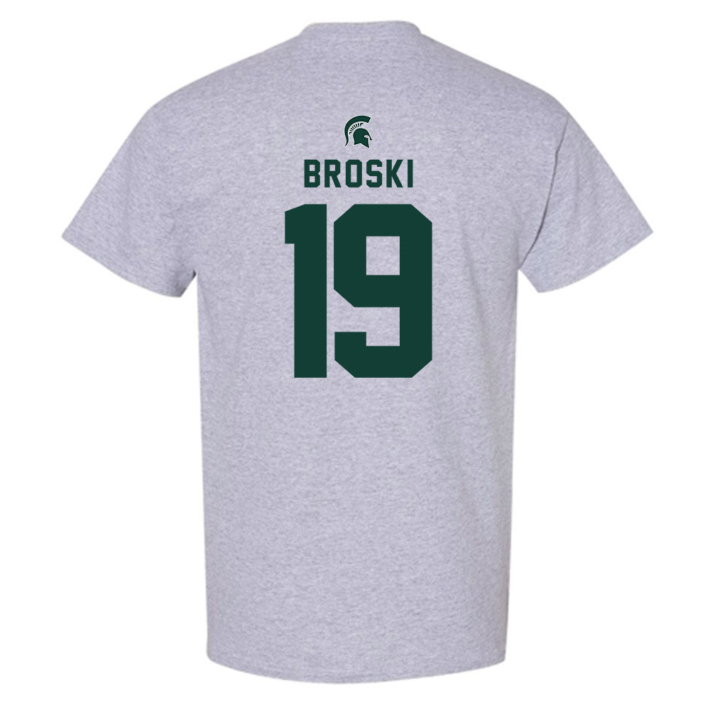 Michigan State - NCAA Baseball : Adam Broski - Generic Shersey T-Shirt-1