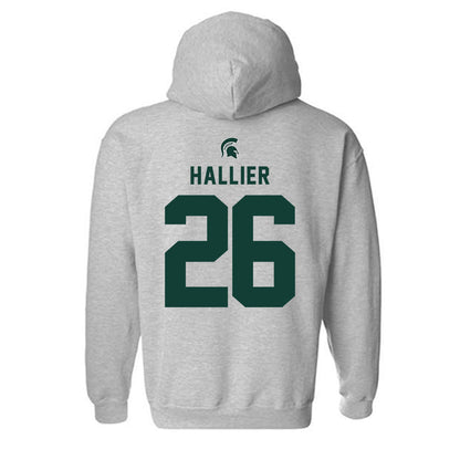 Michigan State - NCAA Women's Soccer : Mimi Hallier - Generic Shersey Hooded Sweatshirt-1