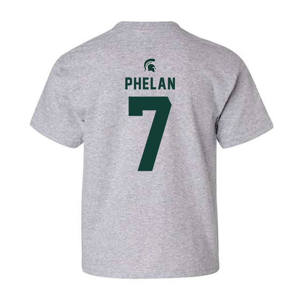 Michigan State - NCAA Men's Soccer : Aidan Phelan - Generic Shersey Youth T-Shirt-1