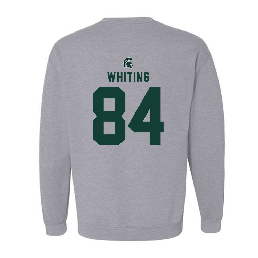 Michigan State - NCAA Football : Eddie Whiting - Generic Shersey Crewneck Sweatshirt-1
