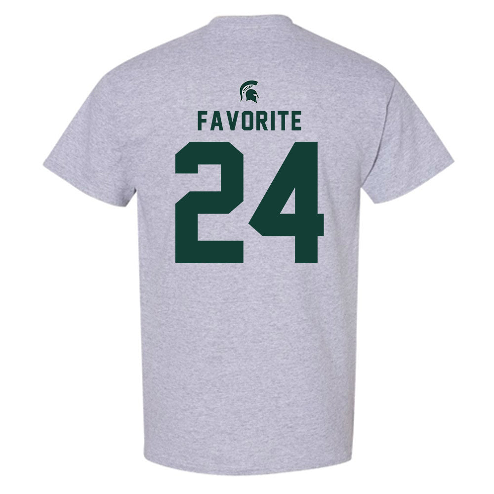 Michigan State - NCAA Football : Jeremiah Favorite - Generic Shersey T-Shirt-1