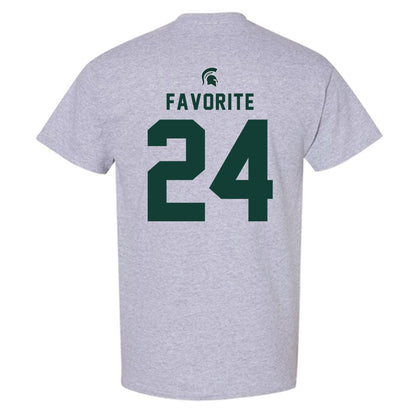Michigan State - NCAA Football : Jeremiah Favorite - Generic Shersey T-Shirt-1