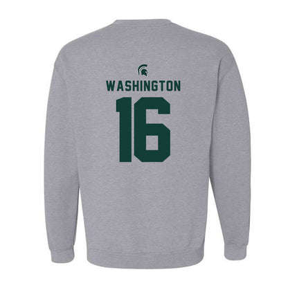 Michigan State - NCAA Football : Zachary Washington - Generic Shersey Crewneck Sweatshirt-1