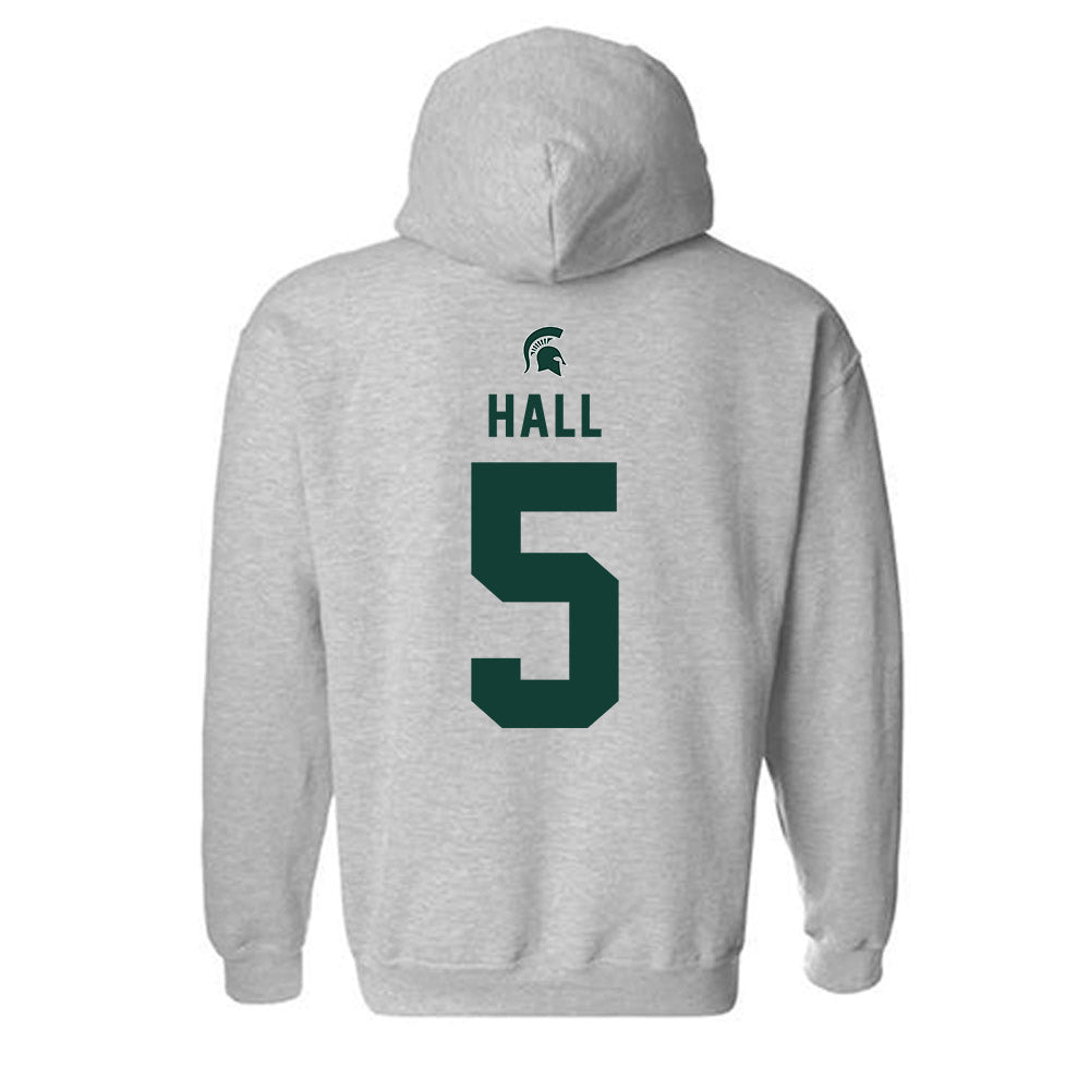 Michigan State - NCAA Football : Jordan Hall - Generic Shersey Hooded Sweatshirt