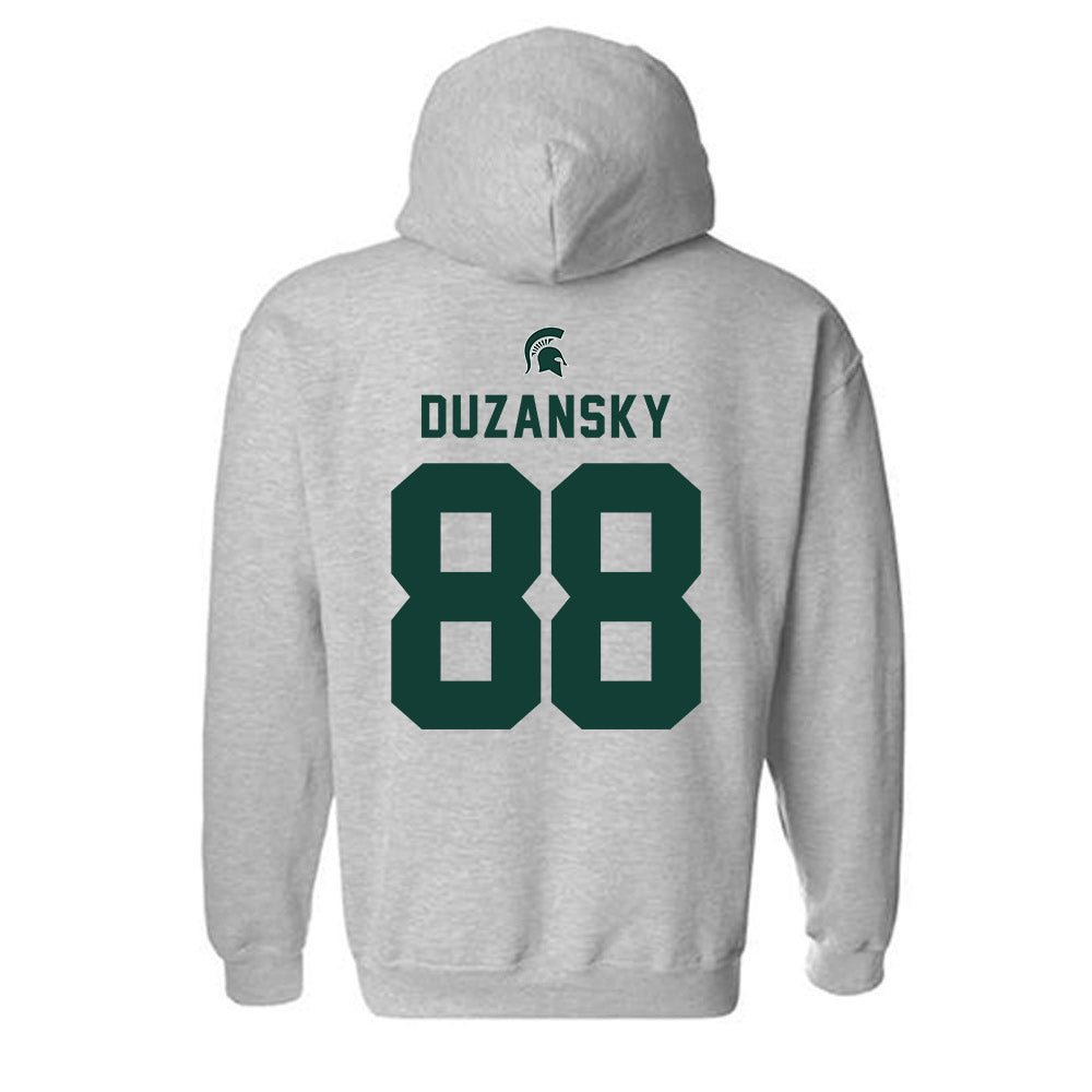 Michigan State - NCAA Football : Nick Duzansky - Generic Shersey Hooded Sweatshirt-1
