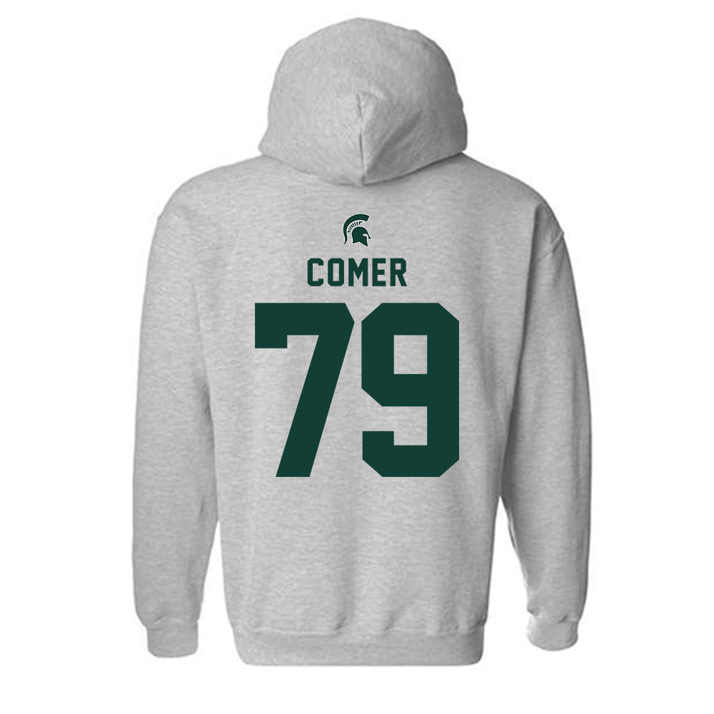 Michigan State - NCAA Football : Tristan Comer - Generic Shersey Hooded Sweatshirt-1