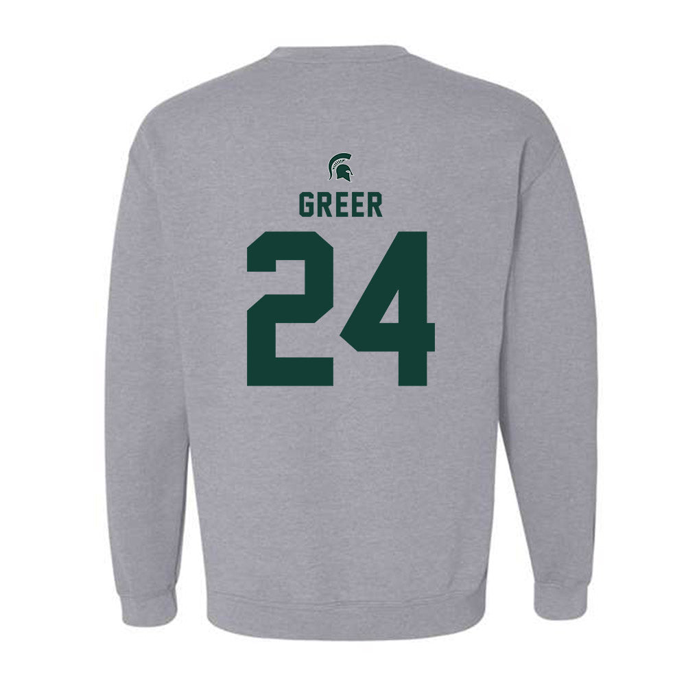 Michigan State - NCAA Softball : Hannah Greer - Generic Shersey Crewneck Sweatshirt