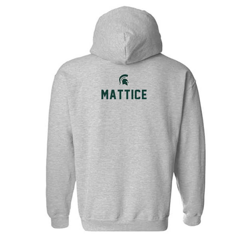 Michigan State - NCAA Cheerleading : Jack Mattice - Generic Shersey Hooded Sweatshirt-1