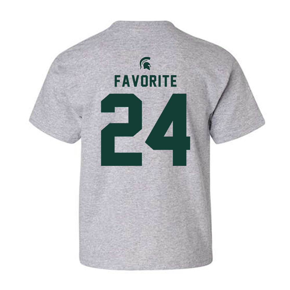 Michigan State - NCAA Football : Jeremiah Favorite - Generic Shersey Youth T-Shirt-1