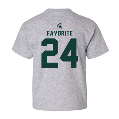 Michigan State - NCAA Football : Jeremiah Favorite - Generic Shersey Youth T-Shirt-1