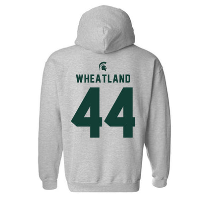 Michigan State - NCAA Football : Caleb Wheatland - Generic Shersey Hooded Sweatshirt-1